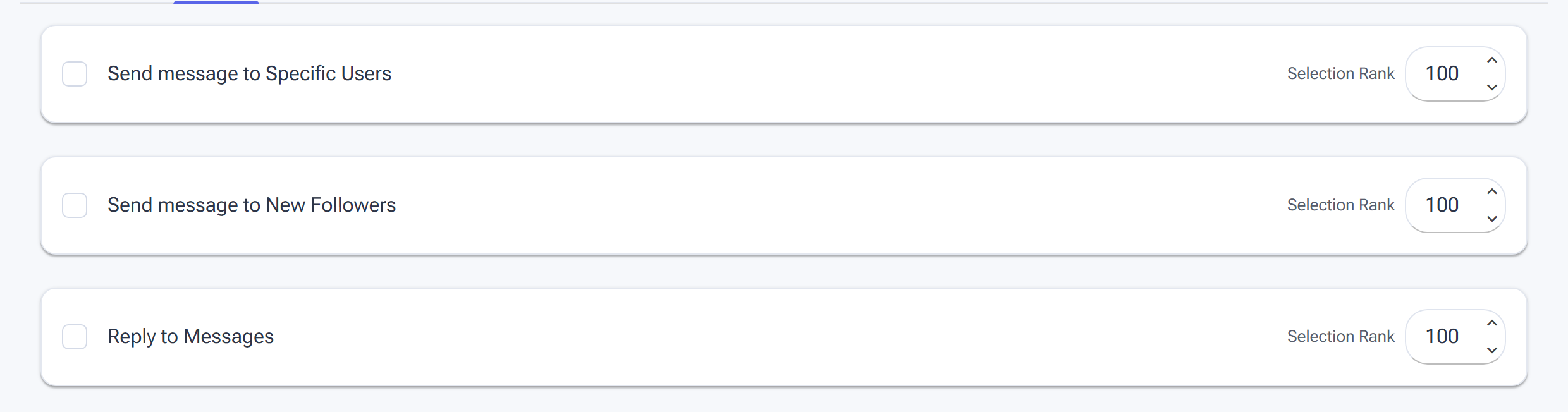 The Contact tool Sources tab with source checkboxes and Selection Rank